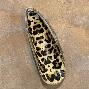 Leopard Print Shell Trinket Dish